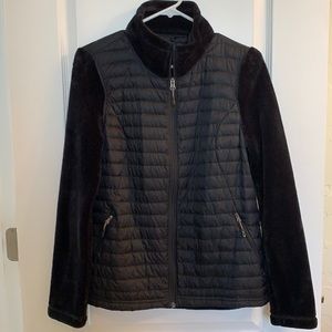 32 Degrees Heat Black Down and Fleece Jacket Small